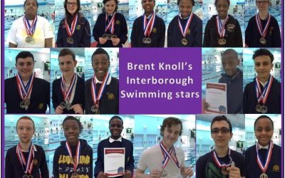 Brent Knoll Interborough swimming team